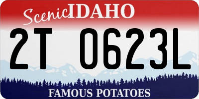 ID license plate 2T0623L