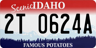 ID license plate 2T0624A