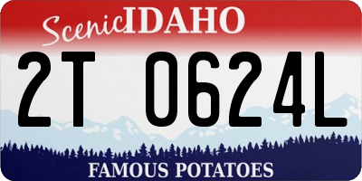 ID license plate 2T0624L