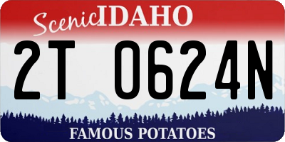 ID license plate 2T0624N
