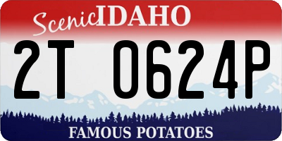 ID license plate 2T0624P