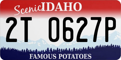 ID license plate 2T0627P