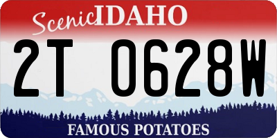 ID license plate 2T0628W