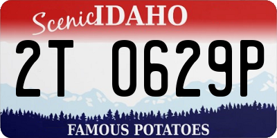 ID license plate 2T0629P