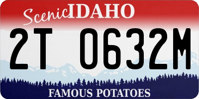 ID license plate 2T0632M