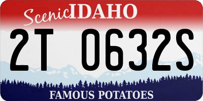 ID license plate 2T0632S