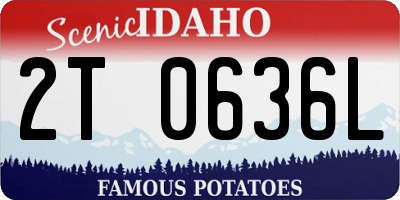 ID license plate 2T0636L