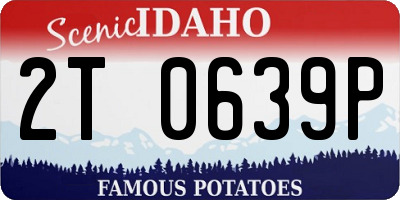 ID license plate 2T0639P