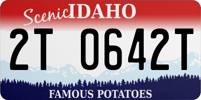 ID license plate 2T0642T