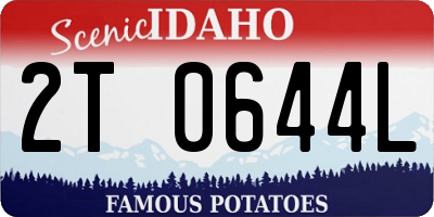 ID license plate 2T0644L