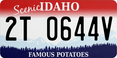ID license plate 2T0644V