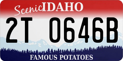ID license plate 2T0646B