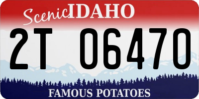 ID license plate 2T0647O