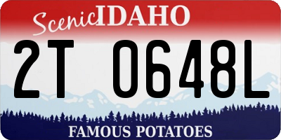 ID license plate 2T0648L
