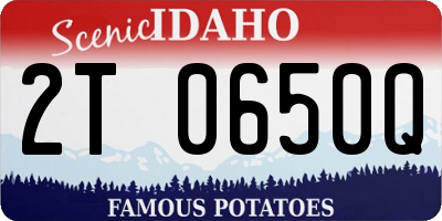 ID license plate 2T0650Q