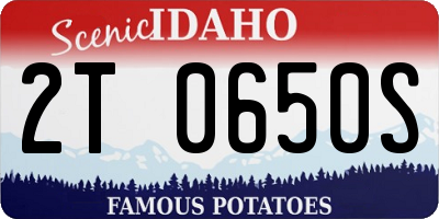 ID license plate 2T0650S