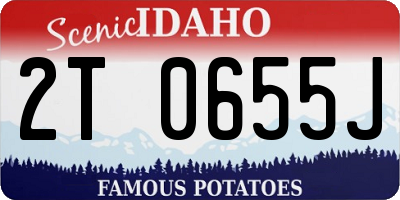 ID license plate 2T0655J