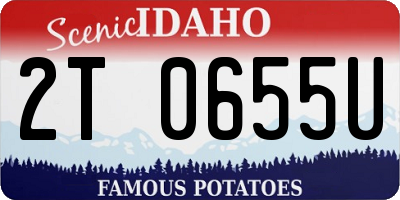 ID license plate 2T0655U
