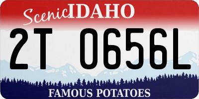 ID license plate 2T0656L