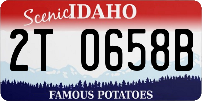 ID license plate 2T0658B