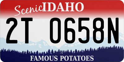 ID license plate 2T0658N
