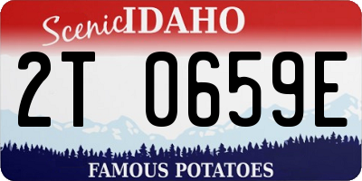 ID license plate 2T0659E