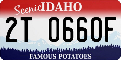 ID license plate 2T0660F