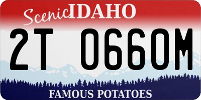 ID license plate 2T0660M