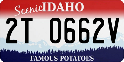 ID license plate 2T0662V