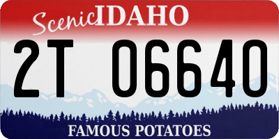 ID license plate 2T0664O