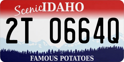 ID license plate 2T0664Q