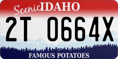 ID license plate 2T0664X