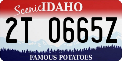 ID license plate 2T0665Z