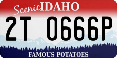 ID license plate 2T0666P