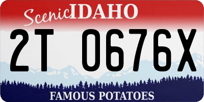 ID license plate 2T0676X