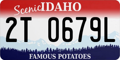 ID license plate 2T0679L