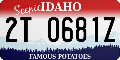 ID license plate 2T0681Z