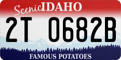 ID license plate 2T0682B