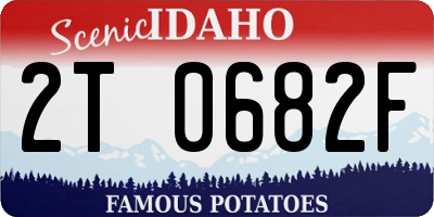 ID license plate 2T0682F