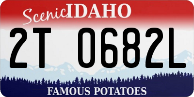 ID license plate 2T0682L