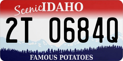 ID license plate 2T0684Q