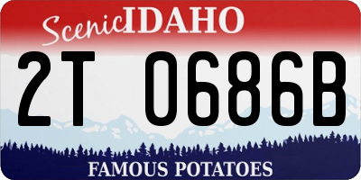 ID license plate 2T0686B