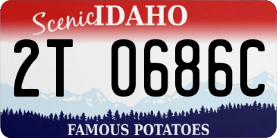 ID license plate 2T0686C