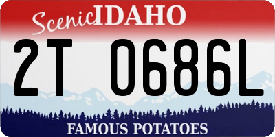 ID license plate 2T0686L