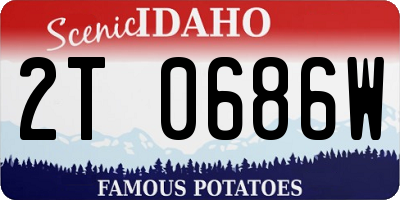 ID license plate 2T0686W