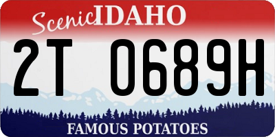 ID license plate 2T0689H