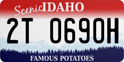 ID license plate 2T0690H