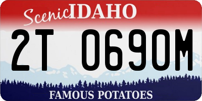 ID license plate 2T0690M