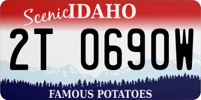 ID license plate 2T0690W