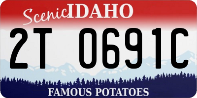 ID license plate 2T0691C